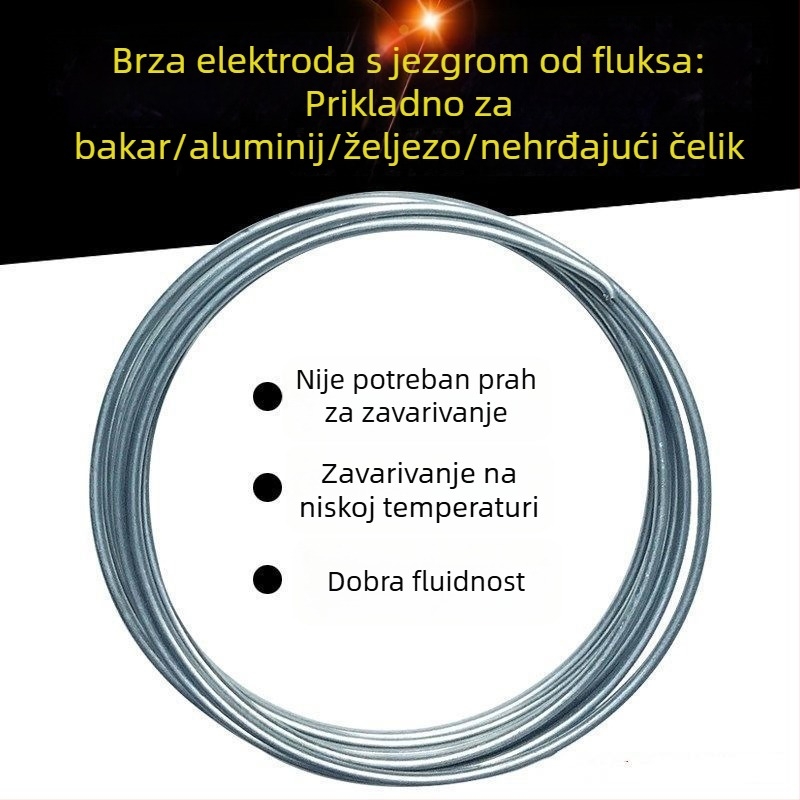 Kućni plinski zavarivač s flux-core žicom i elektrodama za niskotemperaturno zavarivanje bakar-aluminij, bakar-željezo i nehrđajući čelik