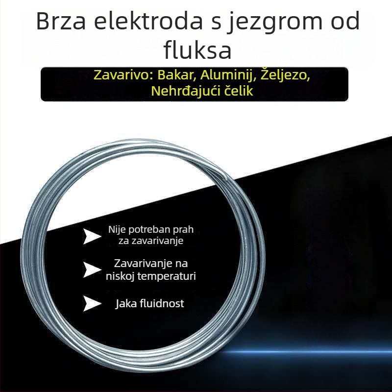 Kućni plinski zavarivač s flux-core žicom i elektrodama za niskotemperaturno zavarivanje bakar-aluminij, bakar-željezo i nehrđajući čelik