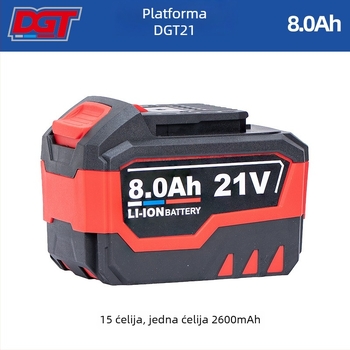 Dongke punjač za Li‑ion baterije 88F108F za električne alate: kutna brusilica (Angle Grinder), bušilica s udarom (Hammer Drill), kružna pila (Circular Saw), udarni odvijač (Impact Wrench) — brzo punjenje