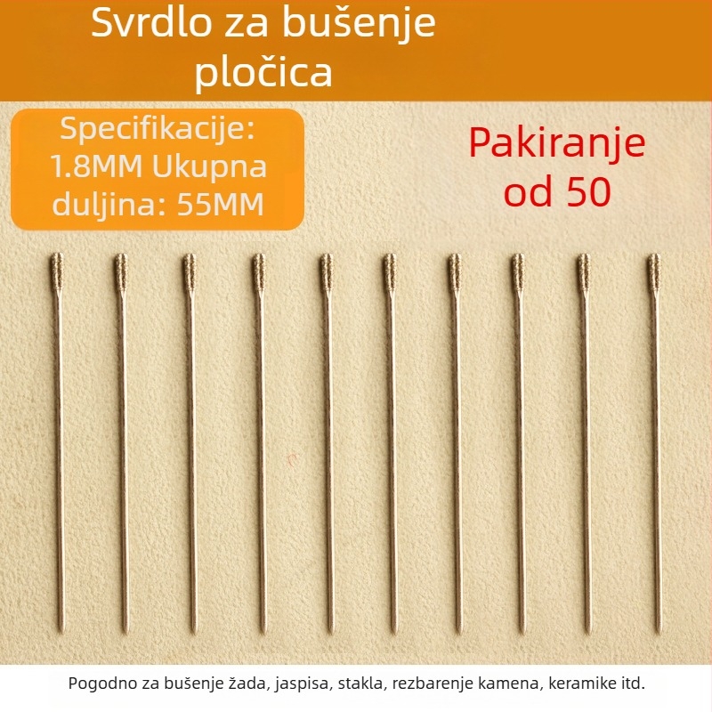 Specijalna bušilica za pločice – popravak šupljih pločica, dijamantno zrno za bušenje 2 mm i 1,8 mm