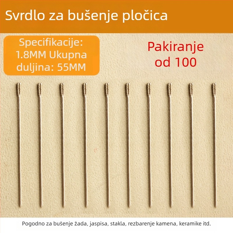 Specijalna bušilica za pločice – popravak šupljih pločica, dijamantno zrno za bušenje 2 mm i 1,8 mm