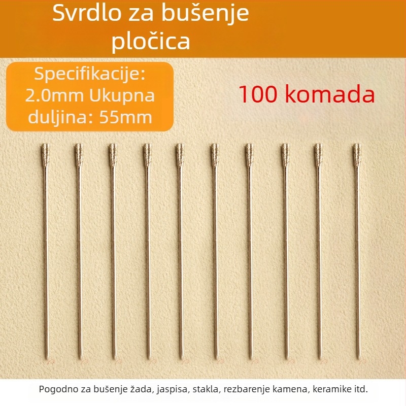 Specijalna bušilica za pločice – popravak šupljih pločica, dijamantno zrno za bušenje 2 mm i 1,8 mm