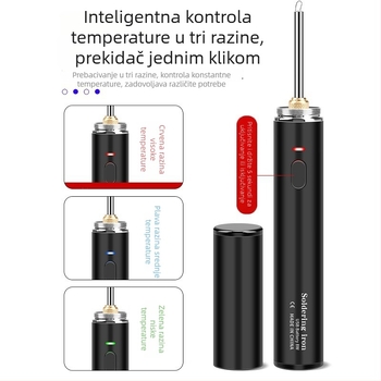 USB prijenosni spajkovač za žice s podesivom temperaturom i brzim zagrijavanjem