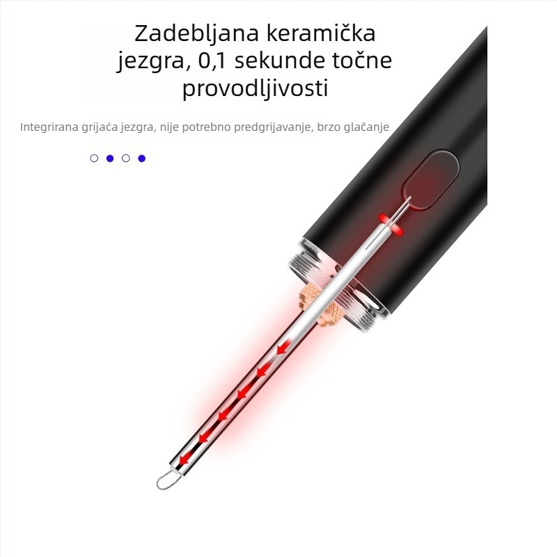 USB prijenosni spajkovač za žice s podesivom temperaturom i brzim zagrijavanjem