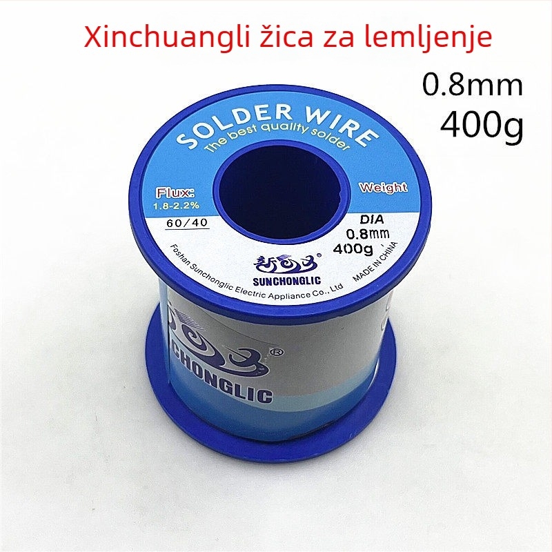 Žica za spajanje 0,8 mm, visoke čistoće, 400 g, bez olova, za kućnu upotrebu, spajanje pri niskoj temperaturi.