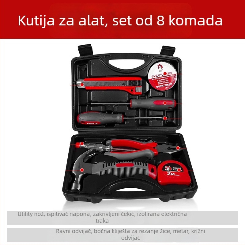 Delixi Kućni set alata – višenamjenski komplet za servis i obradu drveta za vozila (alat za demontažu)