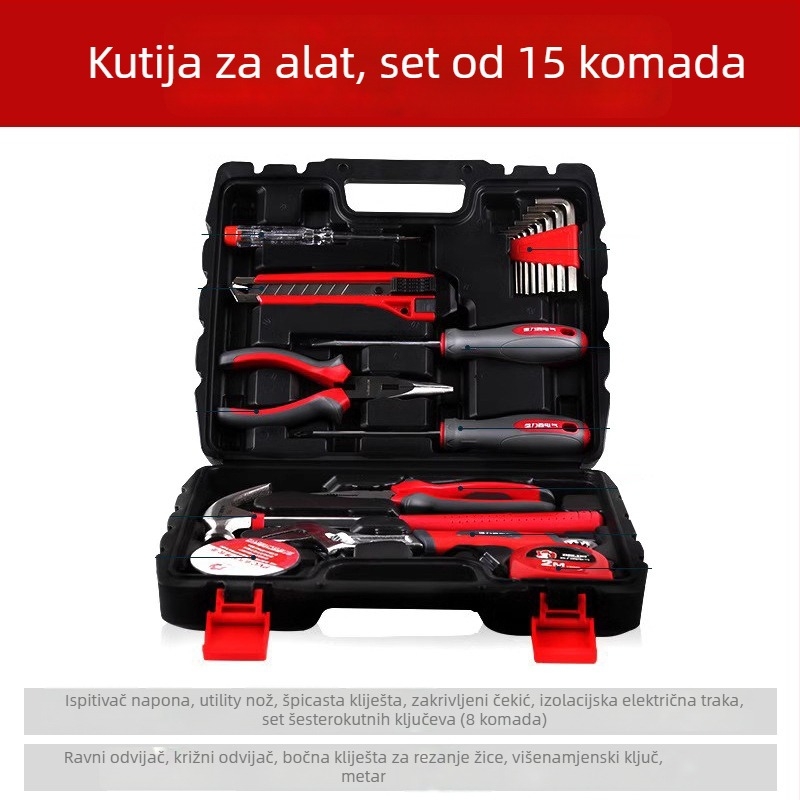Delixi Kućni set alata – višenamjenski komplet za servis i obradu drveta za vozila (alat za demontažu)
