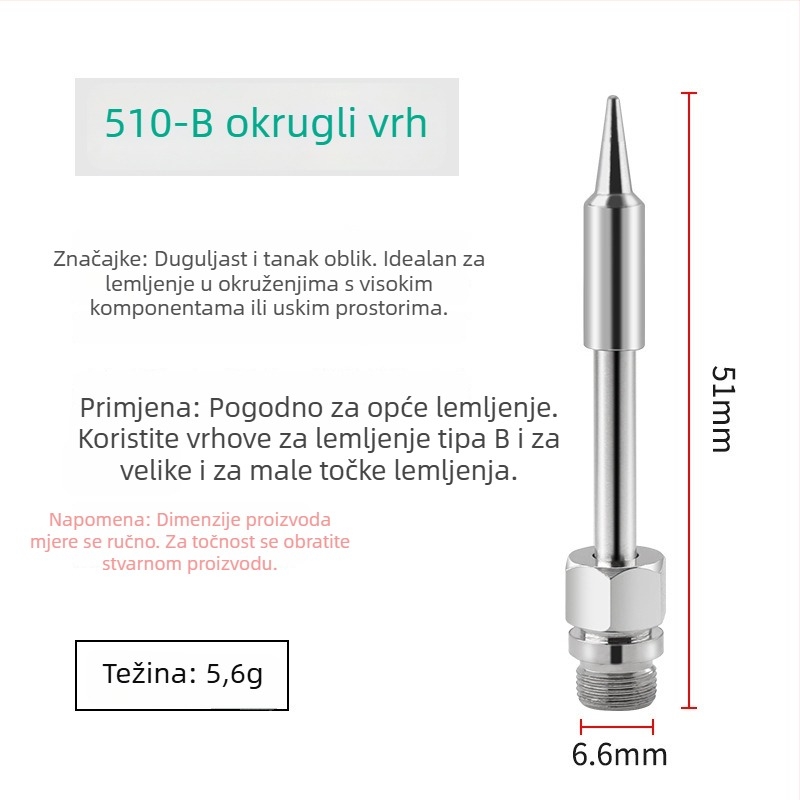 Prijenosna bežična USB lemilica s digitalnim zaslonom i pet razina podešavanja, kompaktna za kućnu upotrebu
