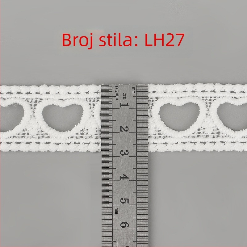 2–3 cm izrezana šivana čipka, dvostrano rubna čipka za Lolita dječju odjeću, dekoracije na rukavima i rubu suknje