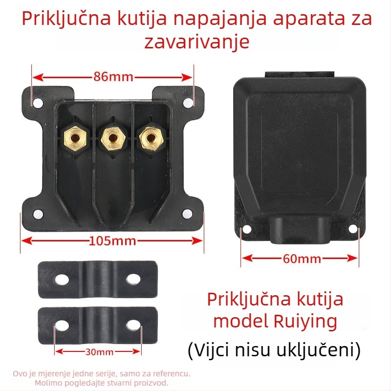 DC inverter zavarivački aparat s trofaznim ulazom i kutijom za terminale, model Ruiling, poklopac za zaštitu plazme za zavarivanje u zaštitnom plinu