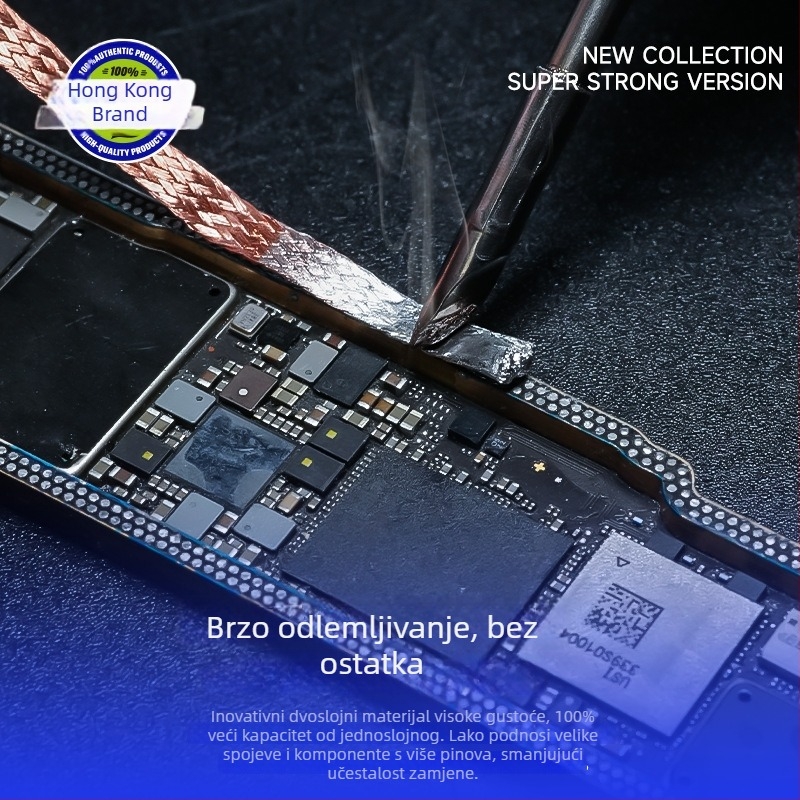 Precizna desoldering traka DR.X PRO za popravak mobitela — uklanja solder padove i desolderira matičnu ploču