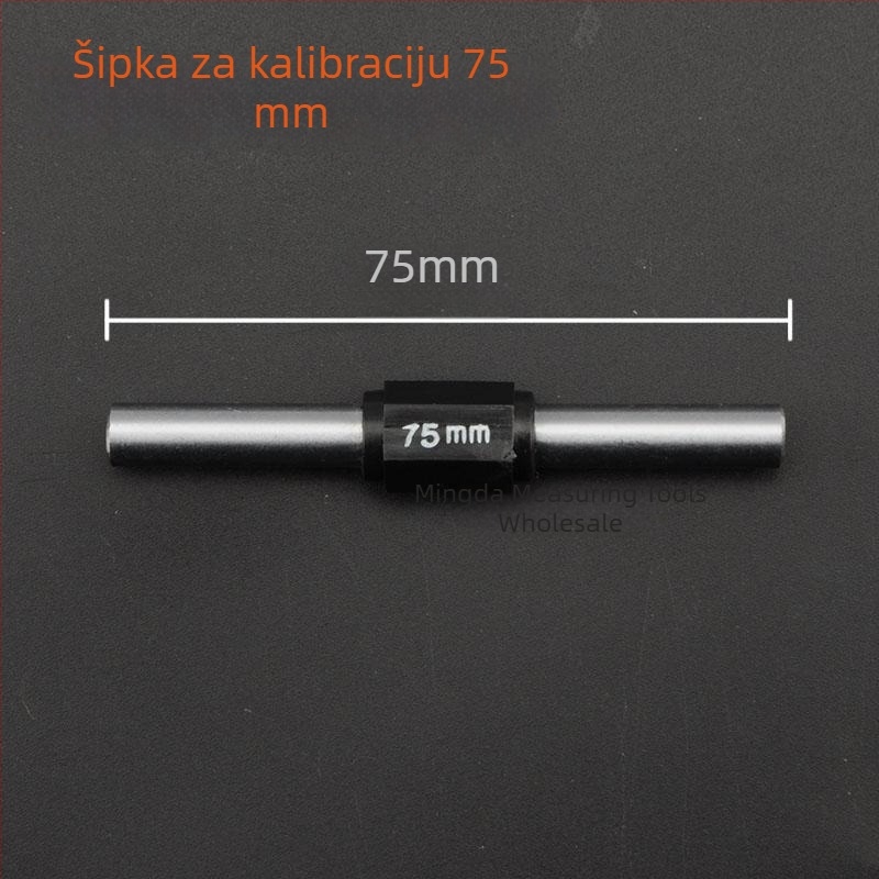 5200N prstenasti mjerni uređaj za kalibraciju mikrometra – unutarnji promjer 11,0 mm, vanjski promjer 17,25 mm, mjerni alat 75, šipka 15050