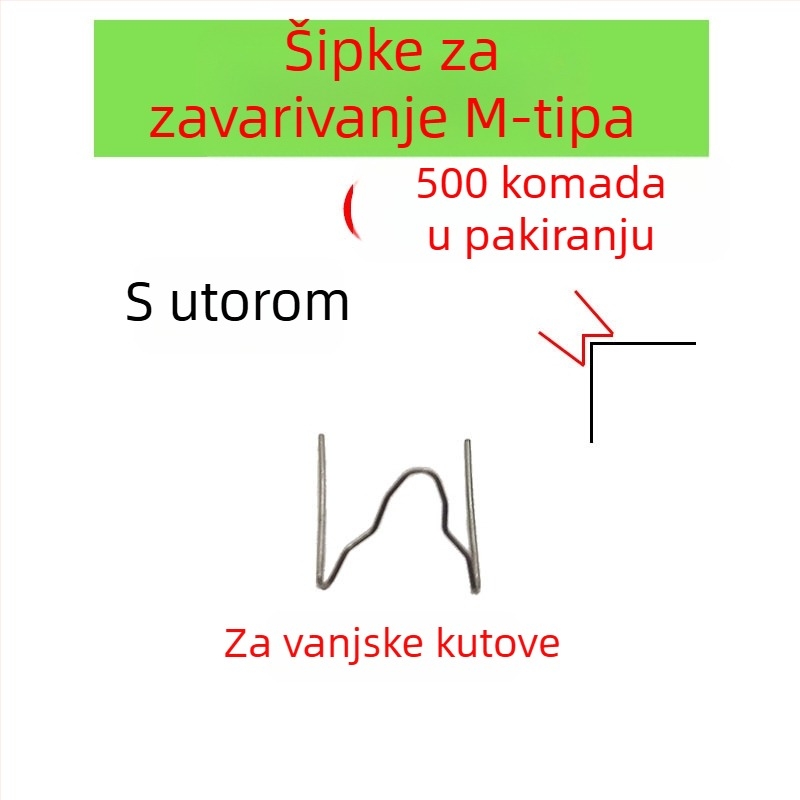 Žica za zavarivanje za popravak plastičnog branika automobila i čavli za zavarivanje za popravak pukotina
