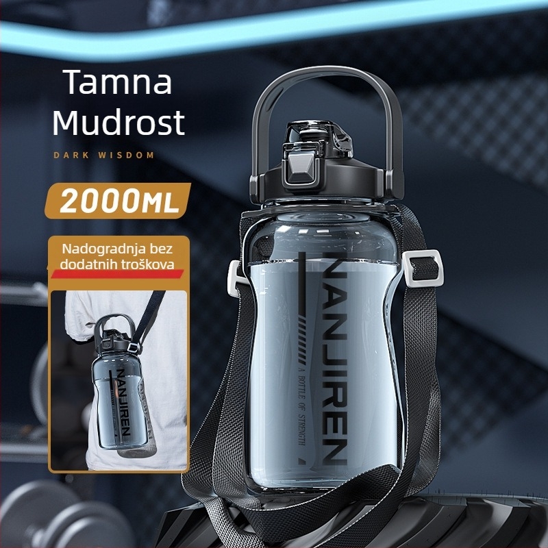 Sportska boca za vodu, kapaciteta 3000 ml, velika, od PC plastike, otporna na visoke temperature, Antarctic People