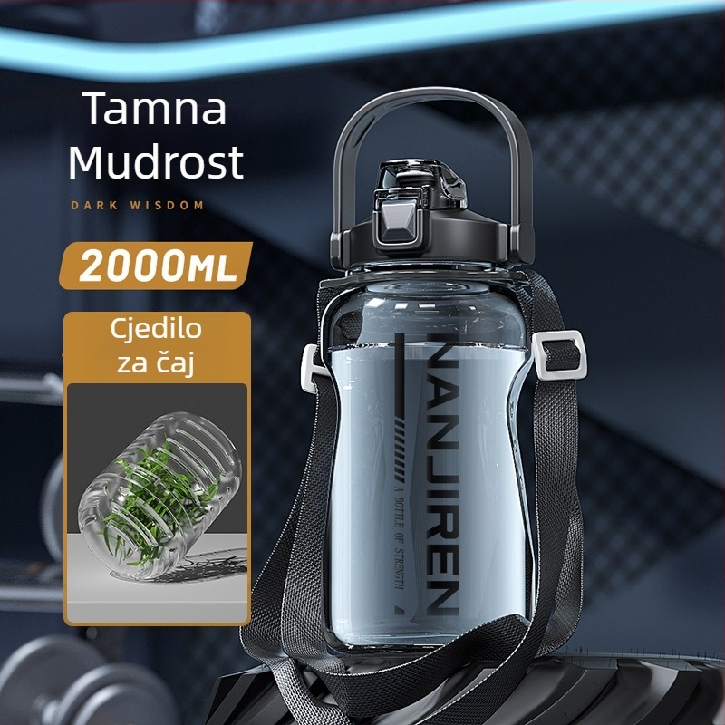 Sportska boca za vodu, kapaciteta 3000 ml, velika, od PC plastike, otporna na visoke temperature, Antarctic People