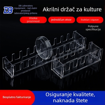 Stalak od pleksiglasa za Petri zdjele, set od 5/10 komada, uspravno, za Petri zdjele promjera 60/90/100/120/150 mm.