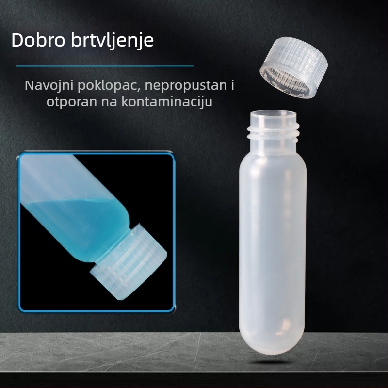 Prozirne epruvete za centrifugiranje sa vijčanim poklopcem, zapremine 10 ml, 16 ml, 28 ml, 30 ml i 50 ml, dizajn za sprječavanje propuštanja