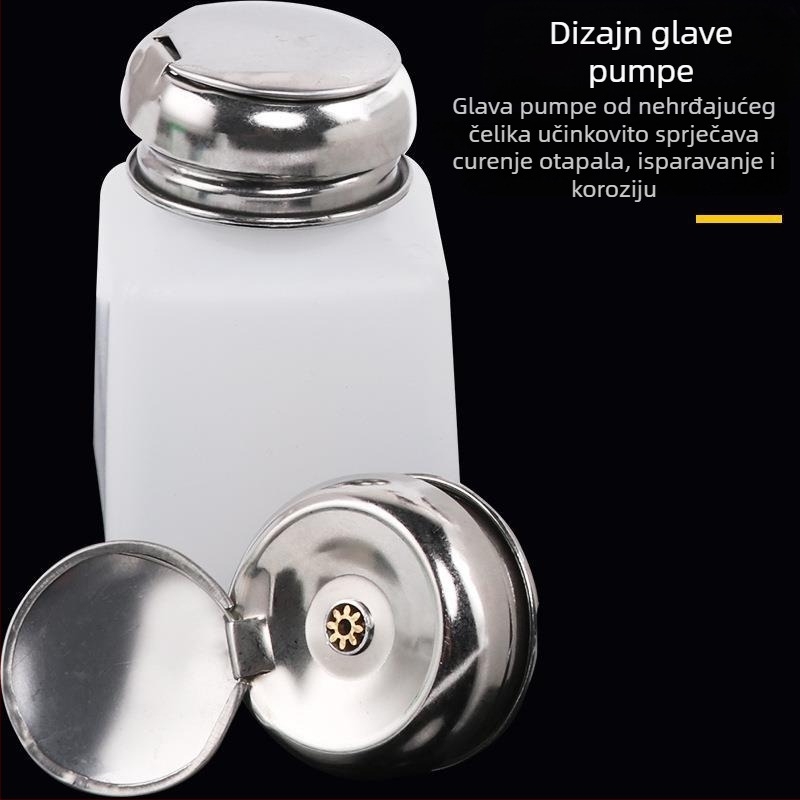 Welder plastične antistatične bočice za alkohol s pritisknim poklopcem, 100/200/250 ml