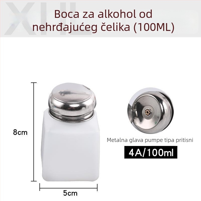 Welder plastične antistatične bočice za alkohol s pritisknim poklopcem, 100/200/250 ml
