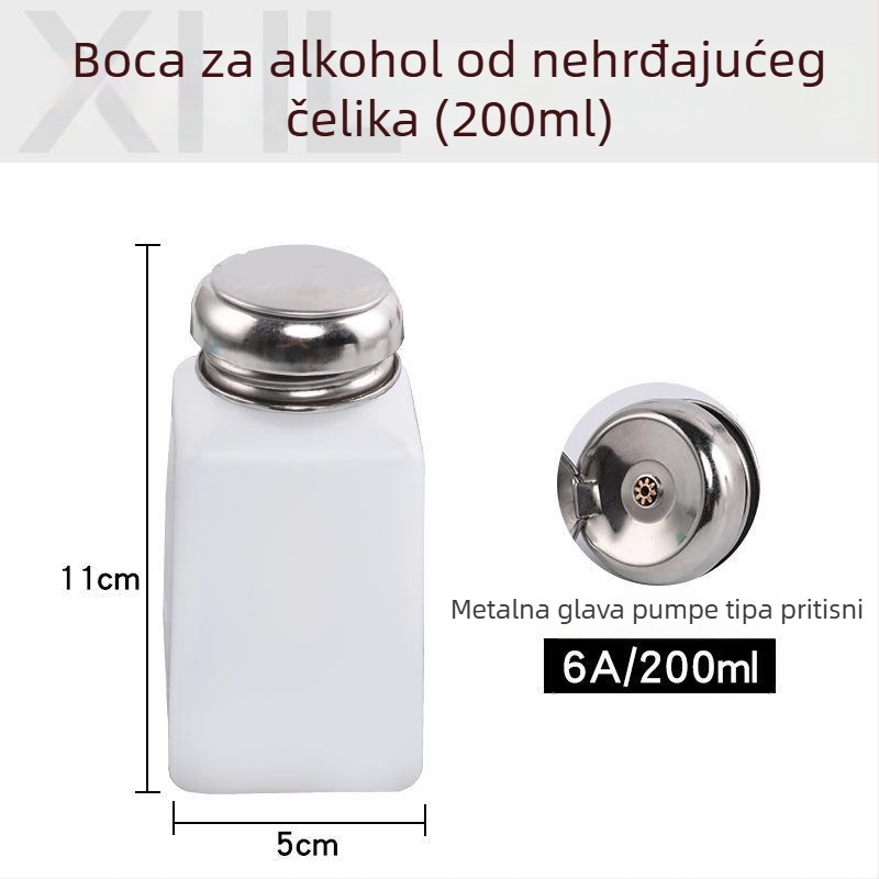 Welder plastične antistatične bočice za alkohol s pritisknim poklopcem, 100/200/250 ml