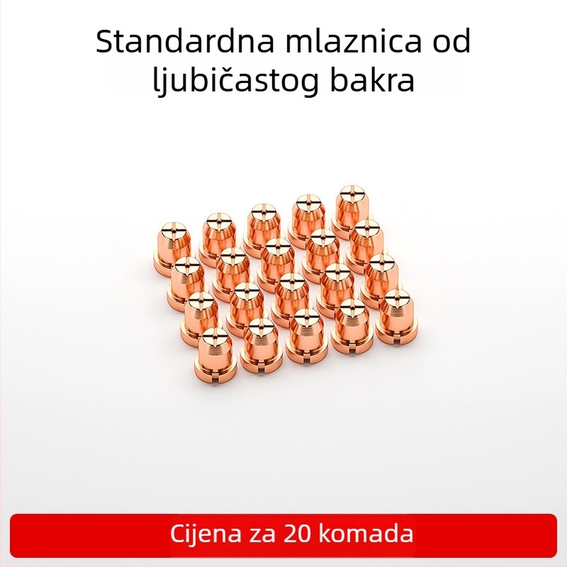 80A mlaznica za plazma rezanje LGK63 – set potrošnih dijelova za plazma uređaj: mlaznica, elektroda, keramička zaštitna kapica