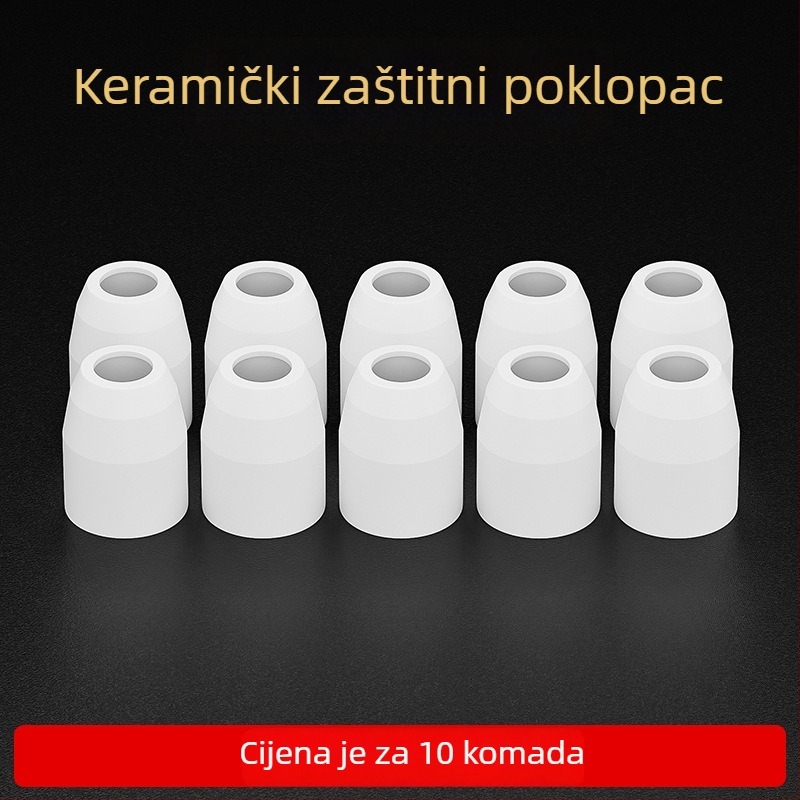80A mlaznica za plazma rezanje LGK63 – set potrošnih dijelova za plazma uređaj: mlaznica, elektroda, keramička zaštitna kapica