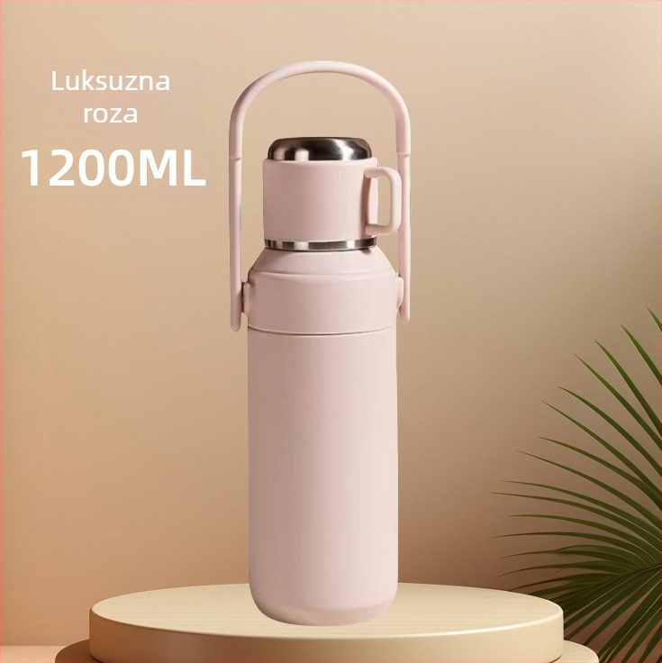 Nova termoska od nehrđajućeg čelika, s velikim kapacitetom, prijenosna, unisex, sportska, stil minimalističan