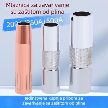 Bakarna zaštitna mlaznica za Panasonic zavarivač, zavarivanje u plinskoj zaštiti, kompatibilno s 200A/350A/500A
