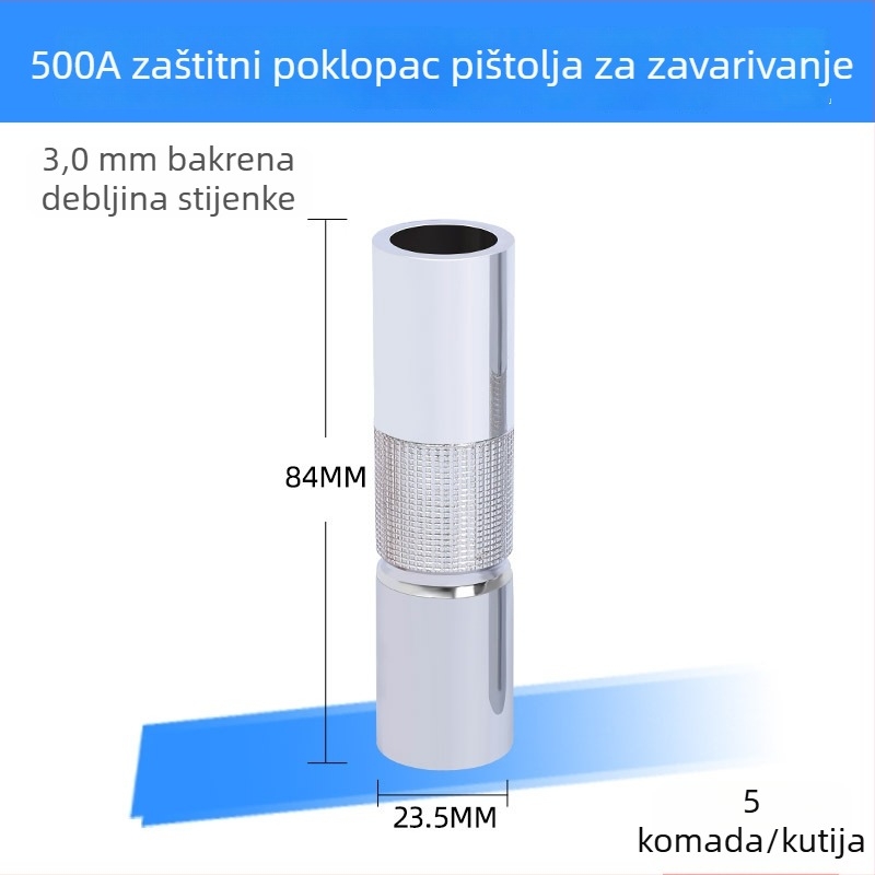 Bakarna zaštitna mlaznica za Panasonic zavarivač, zavarivanje u plinskoj zaštiti, kompatibilno s 200A/350A/500A