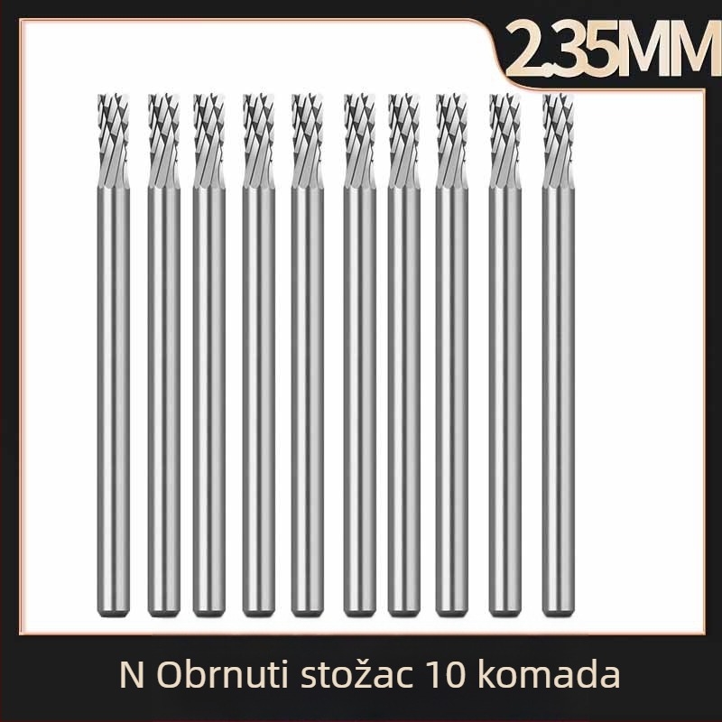 2,35 mm rotirajući alat od tvrdog legura za stroj za graviranje, glava od volfram-karbida za obradu metala