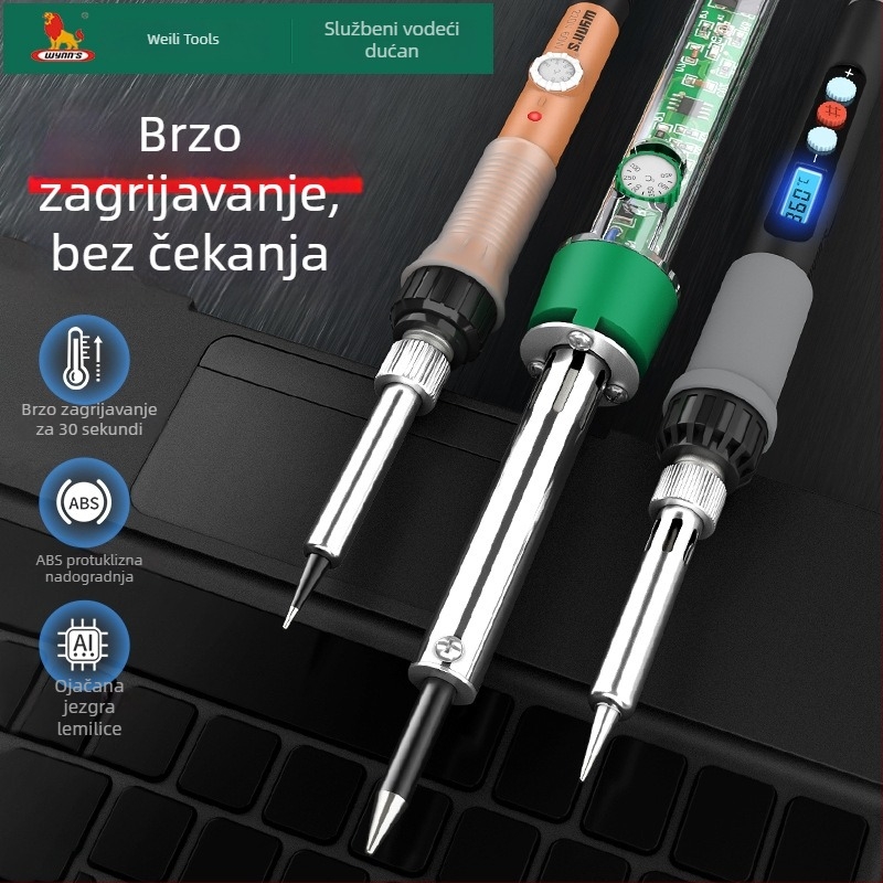 Power Lion električno lemilno željezo s podesivom temperaturom, za kućnu upotrebu, alat za zavarivanje i popravke, inteligentna kontrola temperature