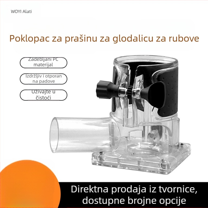 Pokrov prašine za rubnu frezu – drvoprerađivački radovi, prorezivanje i ukrašavanje – pribor za alat