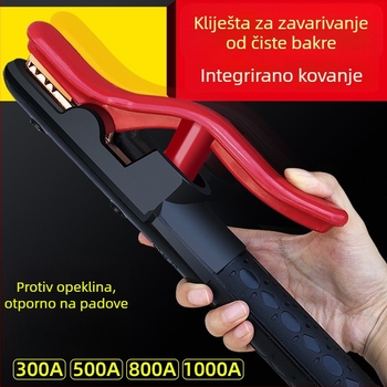 Zavarivački kliješta i držač od čistog bakra, industrijske kvalitete, zaštita od opeklina, mali format