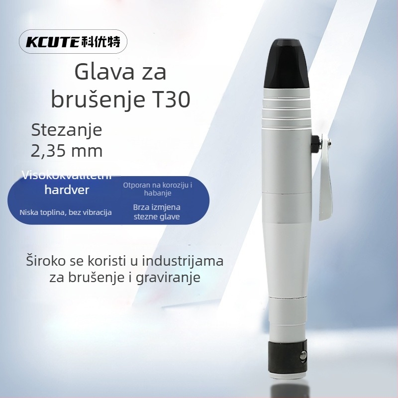 T30 držač za brusilicu i pribor za graviranje – brzi čeljust, fleksibilna osovina, okretna ručica 4 mm