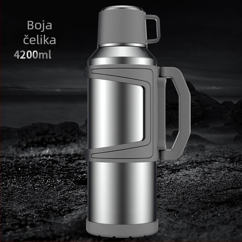 TEENUU Termos boca velike kapacitete za outdoor putovanja i uporabu u vozilu, izoliran spremnik za vruću vodu