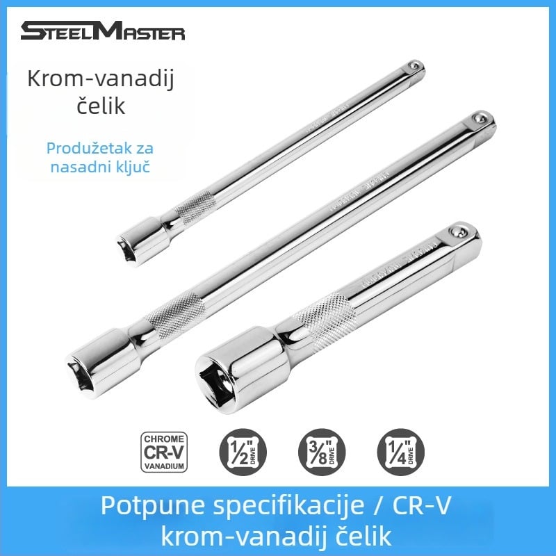 3/8-inčni produžni štap za ratchet wrench, dugi produžni štap, dodatak za socket wrench