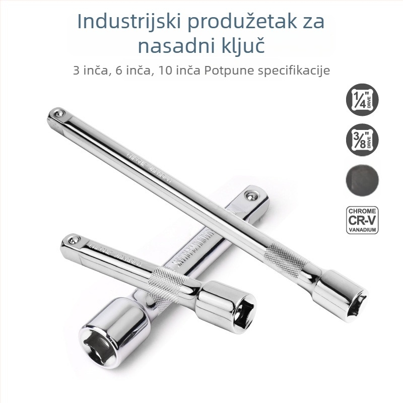 3/8-inčni produžni štap za ratchet wrench, dugi produžni štap, dodatak za socket wrench