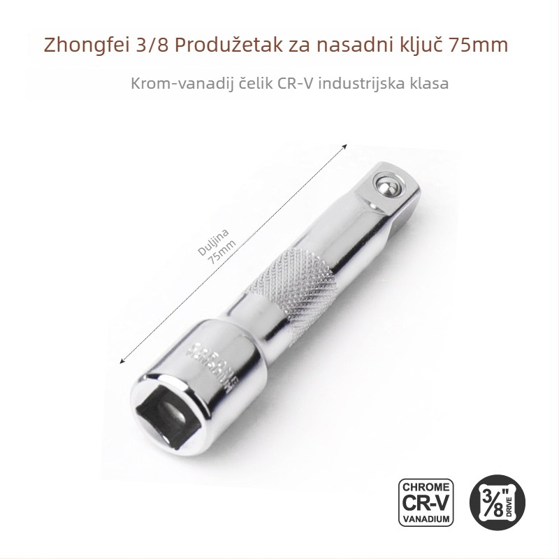 3/8-inčni produžni štap za ratchet wrench, dugi produžni štap, dodatak za socket wrench