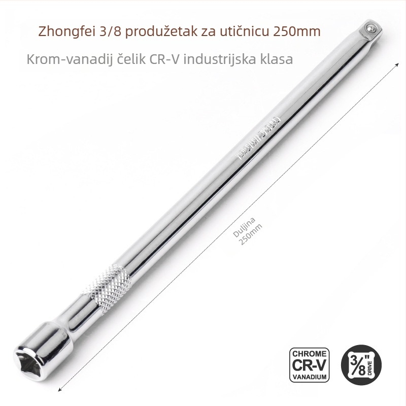 3/8-inčni produžni štap za ratchet wrench, dugi produžni štap, dodatak za socket wrench
