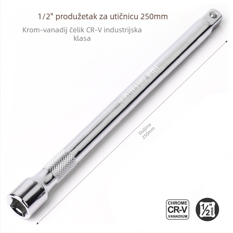3/8-inčni produžni štap za ratchet wrench, dugi produžni štap, dodatak za socket wrench