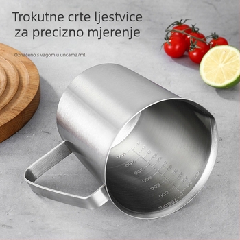 Mjerna čaša od nehrđajućeg čelika sa skalom, 500 ml