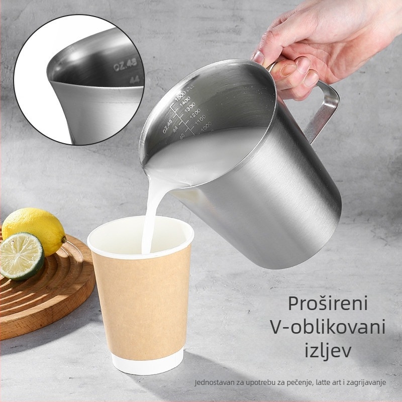 Mjerna čaša od nehrđajućeg čelika sa skalom, 500 ml