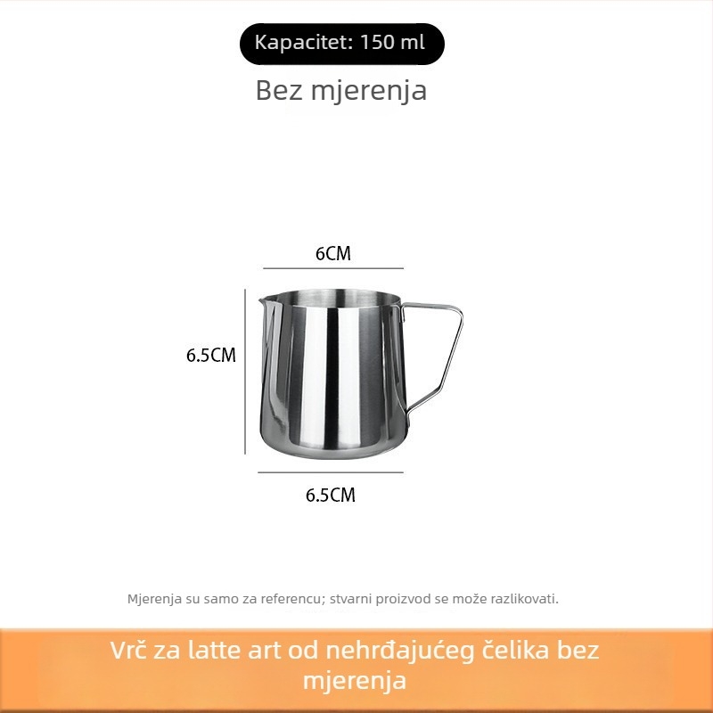 Mjerna čaša od nehrđajućeg čelika sa skalom, 500 ml