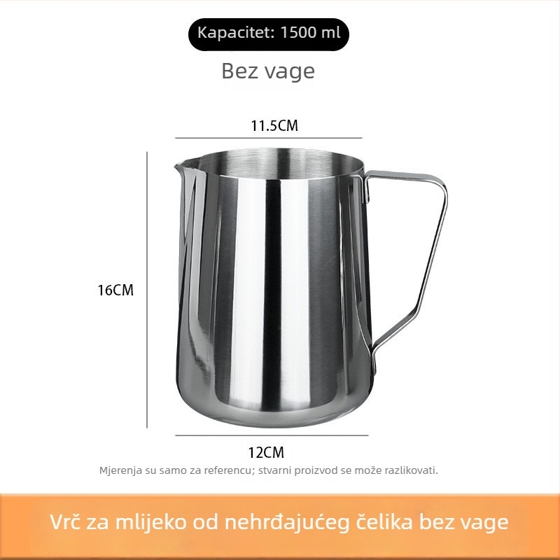 Mjerna čaša od nehrđajućeg čelika sa skalom, 500 ml