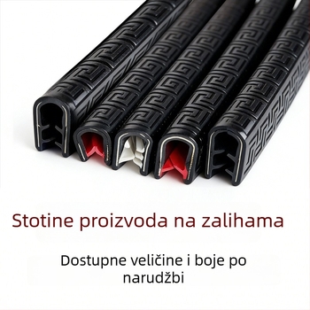 Automobilska brtvila vrata s pjenastom stranom, gumena brtvila, U-oblikovani čelični pojas za brtvljenje, traka za staklo