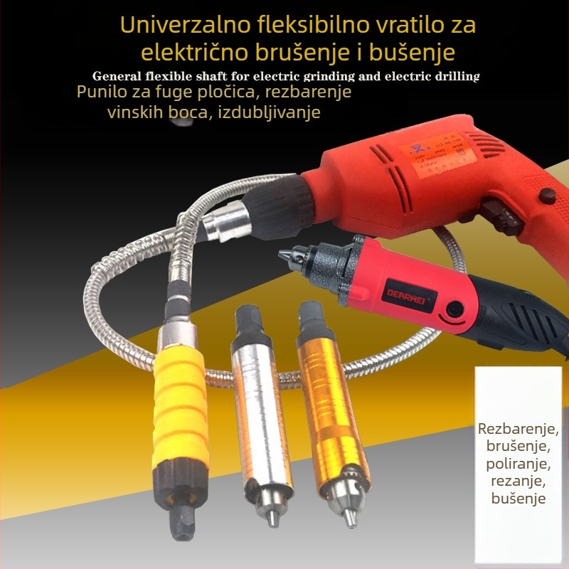 Električna brusilica i bušilica s fleksibilnim osovinom, pretvara se u viseću brusilicu; stroj za graviranje; alati za rezbarenje žada i drveta; alati za rezanje korijena; nož za rezbanje i dlijeto