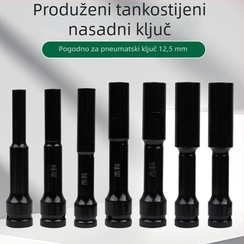 Jayco električni ključ, tankoslojni soket, produžni glavč, 1/2-inčni pogon, 6/7/8 mm