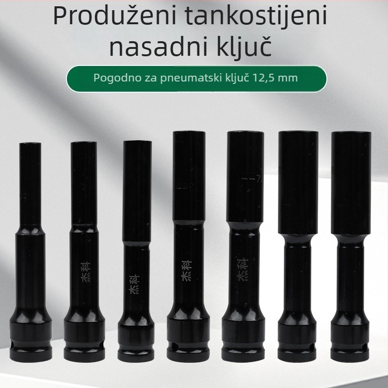 Jayco električni ključ, tankoslojni soket, produžni glavč, 1/2-inčni pogon, 6/7/8 mm