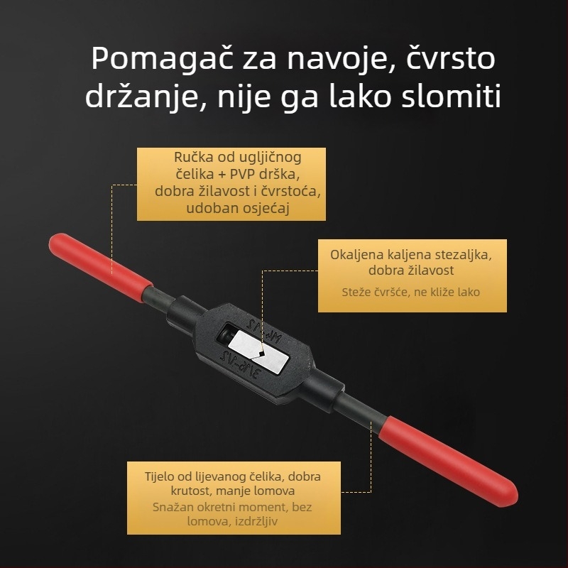 Podešavajući ručni ključ s produžnom šipkom za navrtavanje