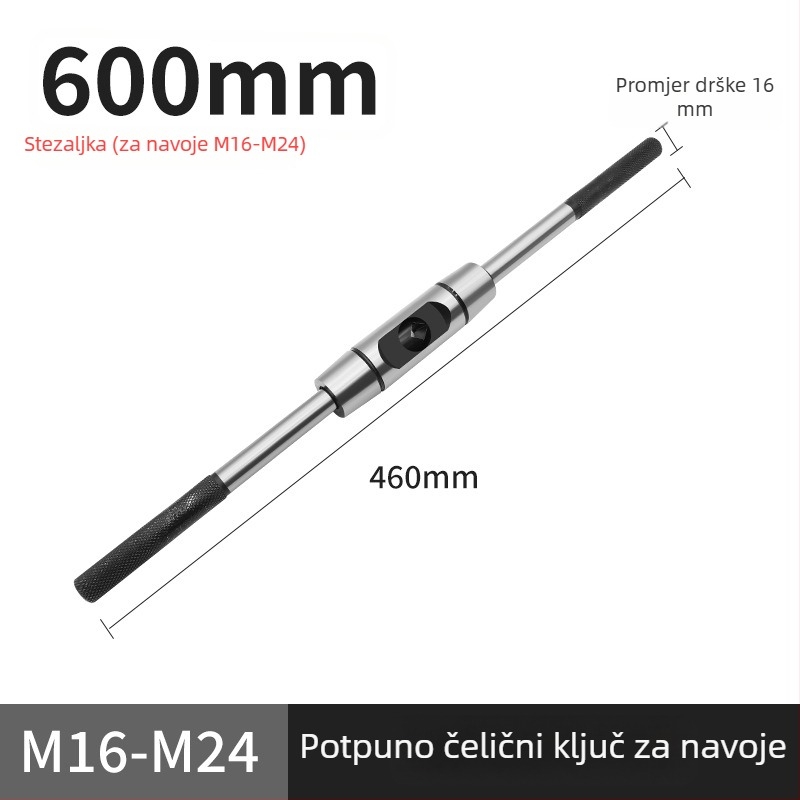 Podešavajući ručni ključ s produžnom šipkom za navrtavanje